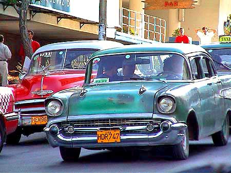 Cuba,voitures américaines 
