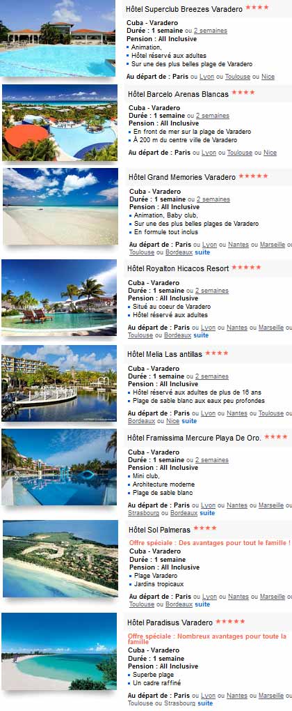 hotels a Varadero