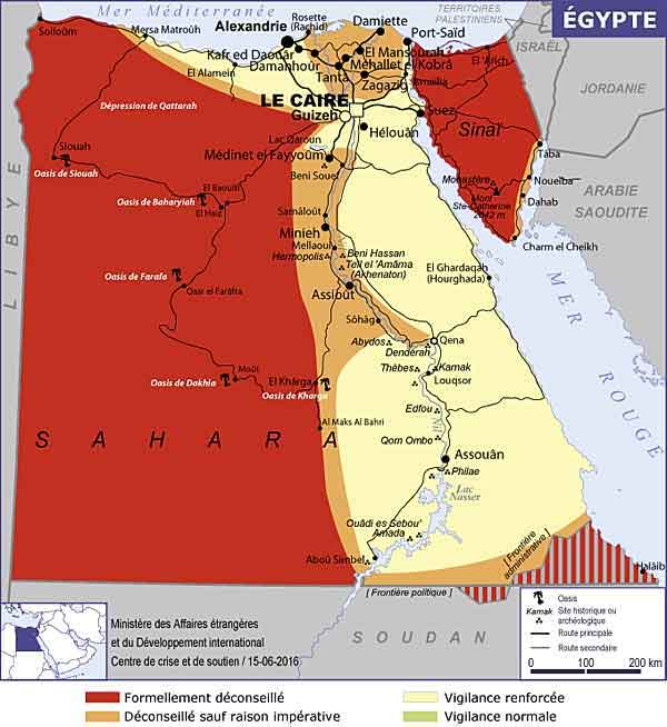 securite en Egypte- source diplomatie française