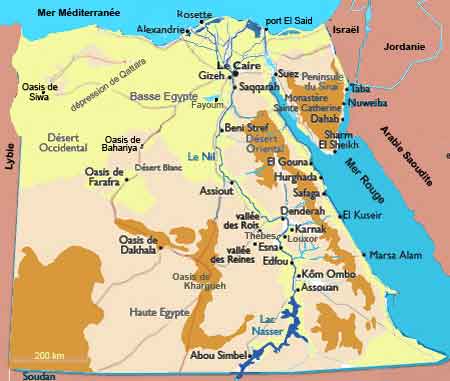 carte des pyramides