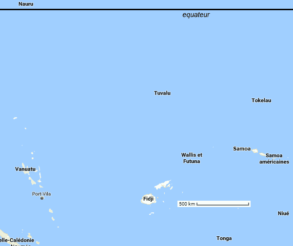 carte de la Mélanésie