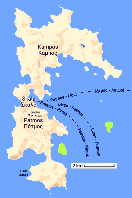 carte de Patmos google maps