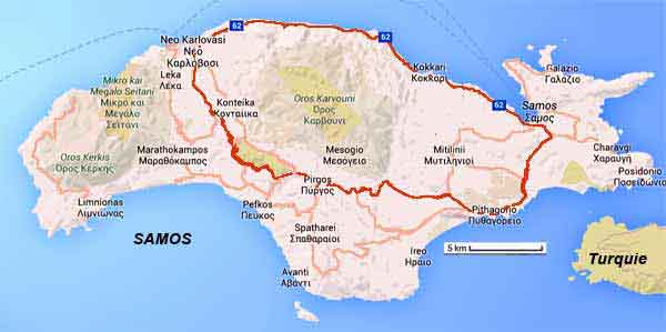 carte de Samos 