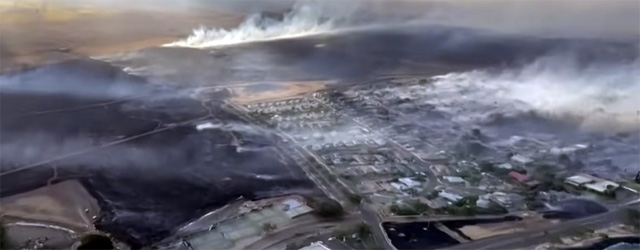 Incendie à Lahaina - capitale de Maui