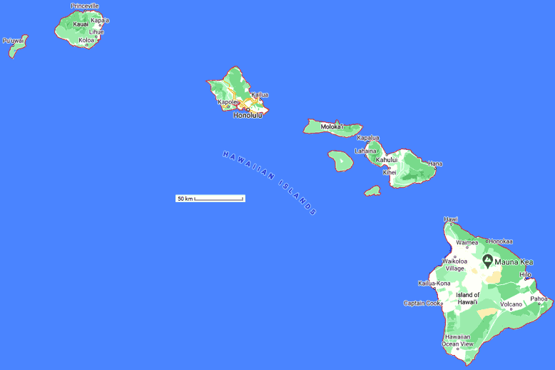 carte de hawaii