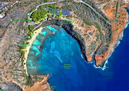 vue satellite de la baie (cliques pour agrandir (Google maps)