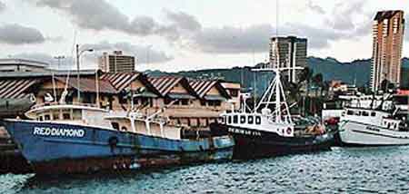 Honolulu port Ohau  Hawaii