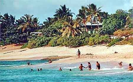 Sunset beach Ohau Hawaii