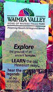 Waimea valley Hawaii Ohau