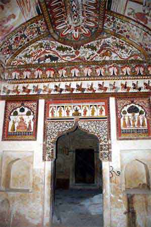 Inde Orchha les 3 palais  Raj Mahal