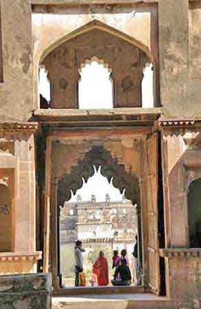 Inde Orchha temple de Lakshmi narayan  