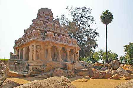 Inde Tamil Nadu Les Rathas de  Mamallapuram