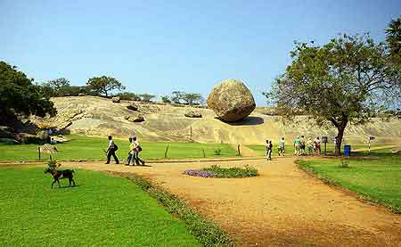 Inde Tamil Nadu la lgende de l'ascse d'Arjuna  Mamallapuram