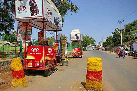 Inde Tamil Nadu la lgende de l'ascse d'Arjuna  Mamallapuram