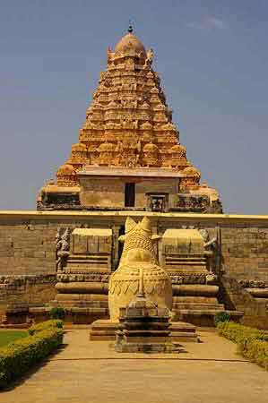 Temple à Gongaikondacholapuram Inde Tamil Nadu