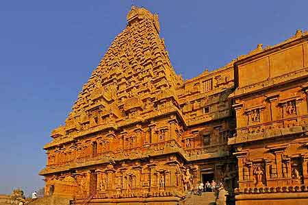 Inde Tamil Nadu Tanjore  temple de    	Brihadishwara