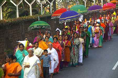 kerala procession fete de la vierge