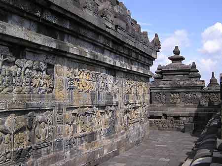 Indonesie, Borobudur temple bouddhique Java