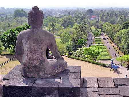 Indonesie, Borobudur temple bouddhique Java