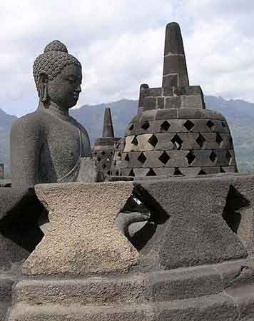 Indonesie, Borobudur temple bouddhique Java