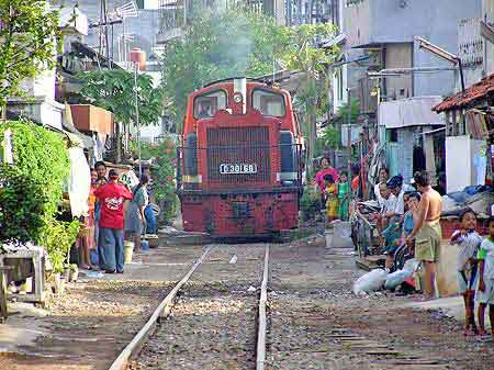 Indonesie Surabaya train pas comme les autres Java 