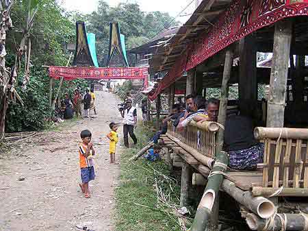 Indonesie Cérémonie funéraire  Tona Toraja  Sulawesi 