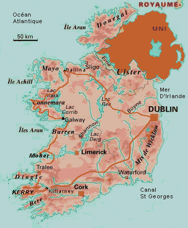 56 Lieux à Visiter en Irlande: Que Voir ? Où Aller ? Carte Touristique