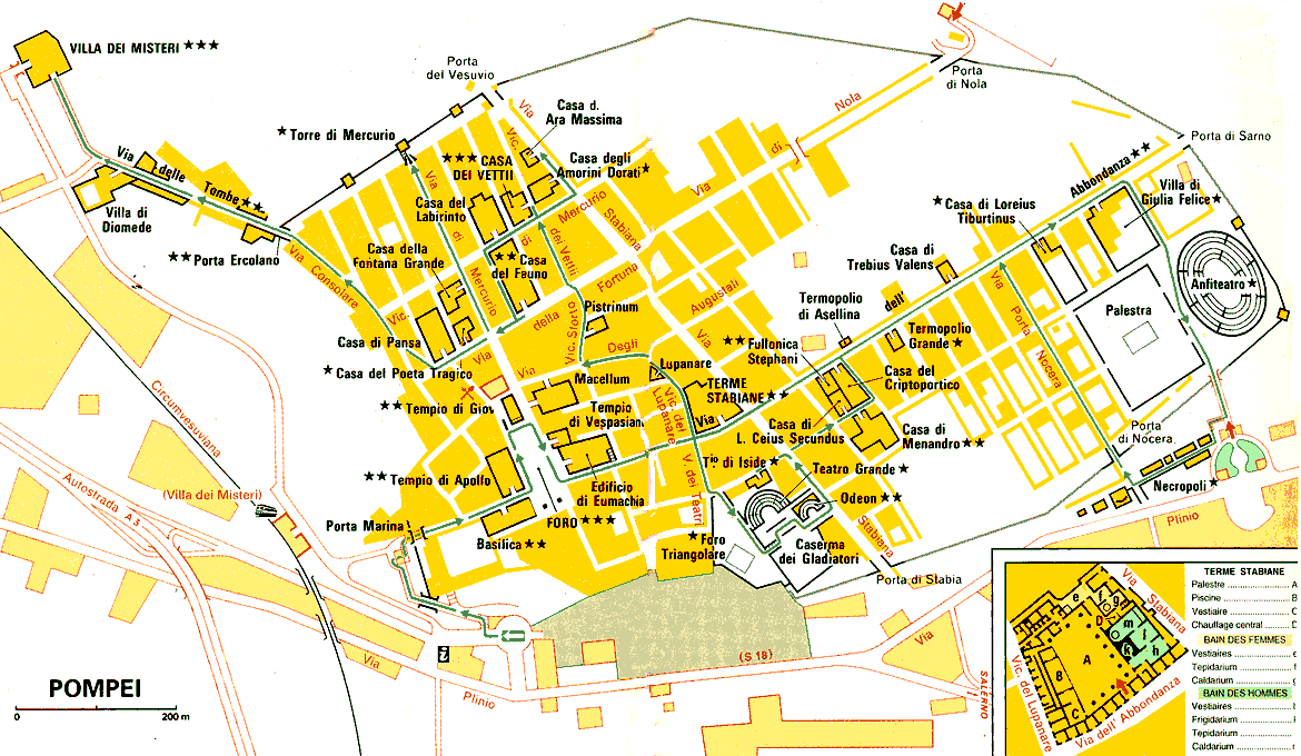 Pompéi carte