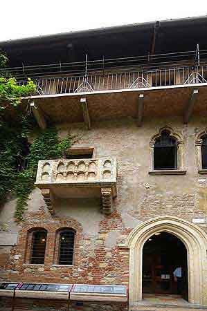 Verone balcon de Juliette Italie du nord