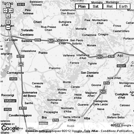 carte du piemont