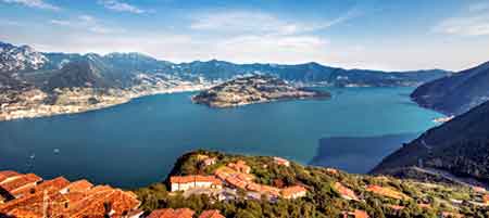 lago d Iseo vue sur Monte Isola