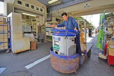 Le march&eacute; aux poissons Tsukiji Jogai de TOKYO