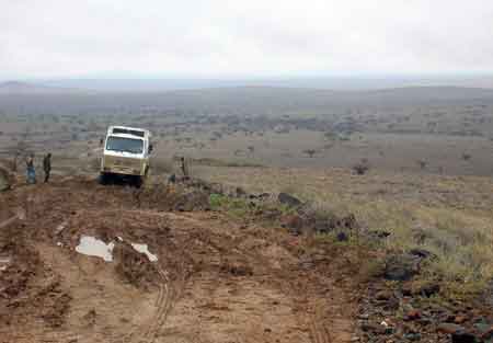 Kenya piste de safari dans le nord