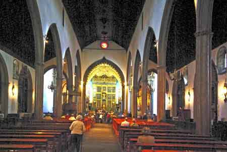 Madere  intérieur de la cathédrale Sé de Funchal