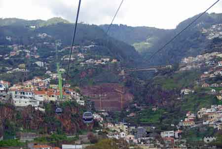 funchal téléphérique  Madère