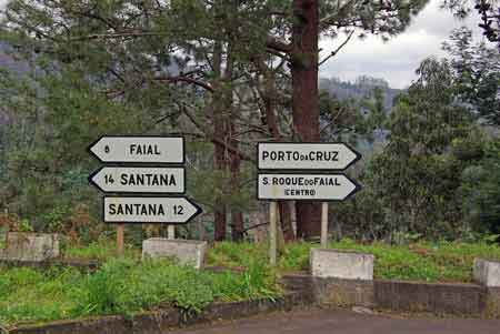 er103 route vers Santana et Faial