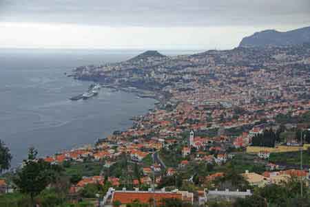 vue de Funchal à partir de Cancela