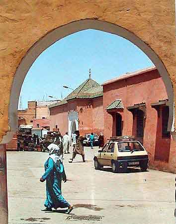 rue de la médina de Marrakech