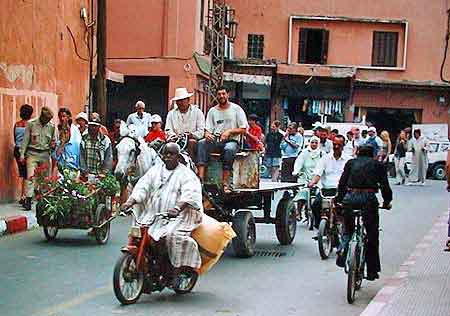 rue de la médina de Marrakech