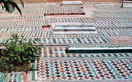 les tombeaux Saadiens à Marrakech