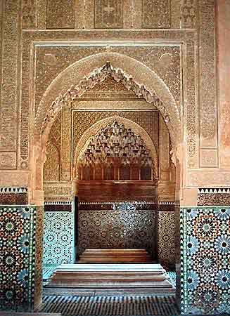 les tombeaux Saadiens à Marrakech