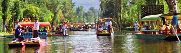 Xochimilco les jardins flottants Mexique