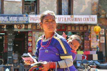 vendeuse Bhaktapur valle de Katmandou Npal