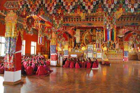  monastère tibétain de Kopan à Bodnath Nepal