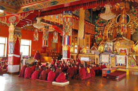  monastère tibétain de Kopan à Bodnath Nepal