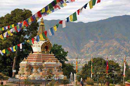  monastère tibétain de Kopan à Bodnath Nepal