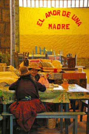 Pérou Cabanaconde repas au marché