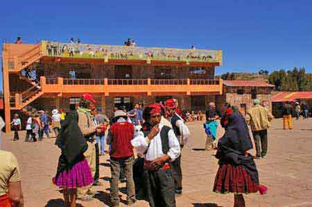 Pérou  Lac Titicaca Isla Taquile 