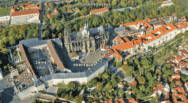plan du chateau de Prague
