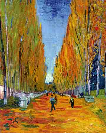 L'allée des Alyscamps par Vincent Van Gogh